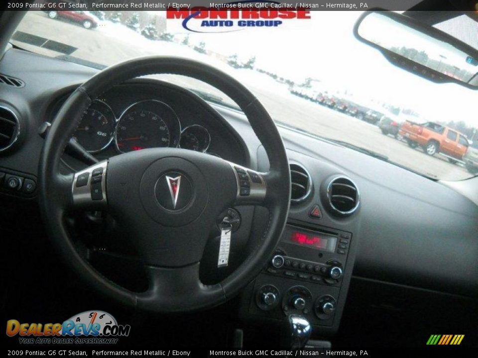 2009 Pontiac G6 GT Sedan Performance Red Metallic / Ebony Photo #25