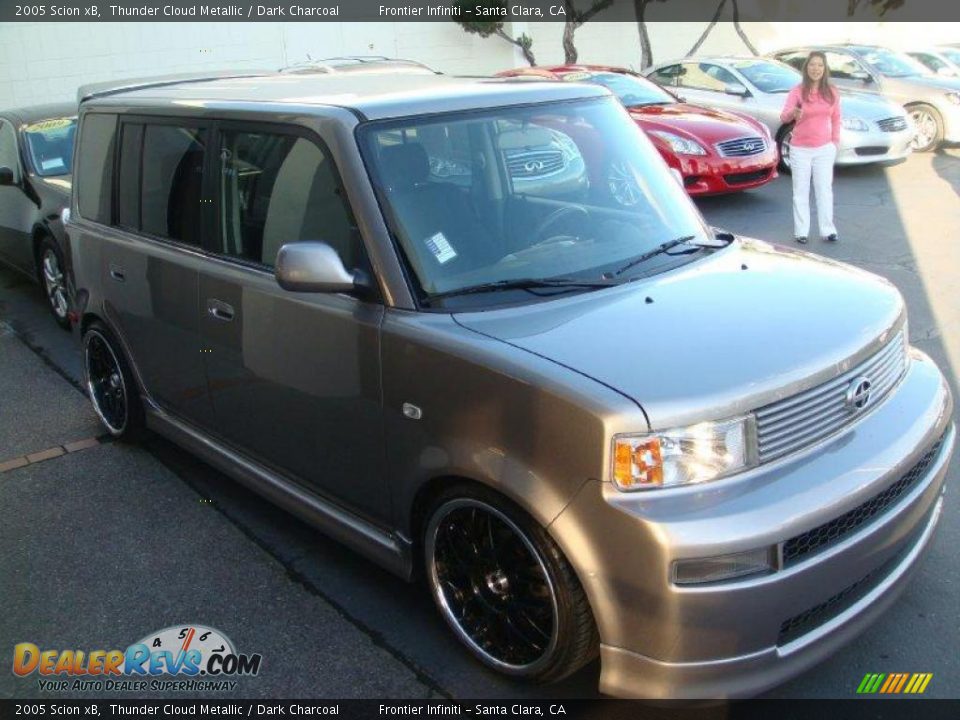 2005 Scion xB Thunder Cloud Metallic / Dark Charcoal Photo #5