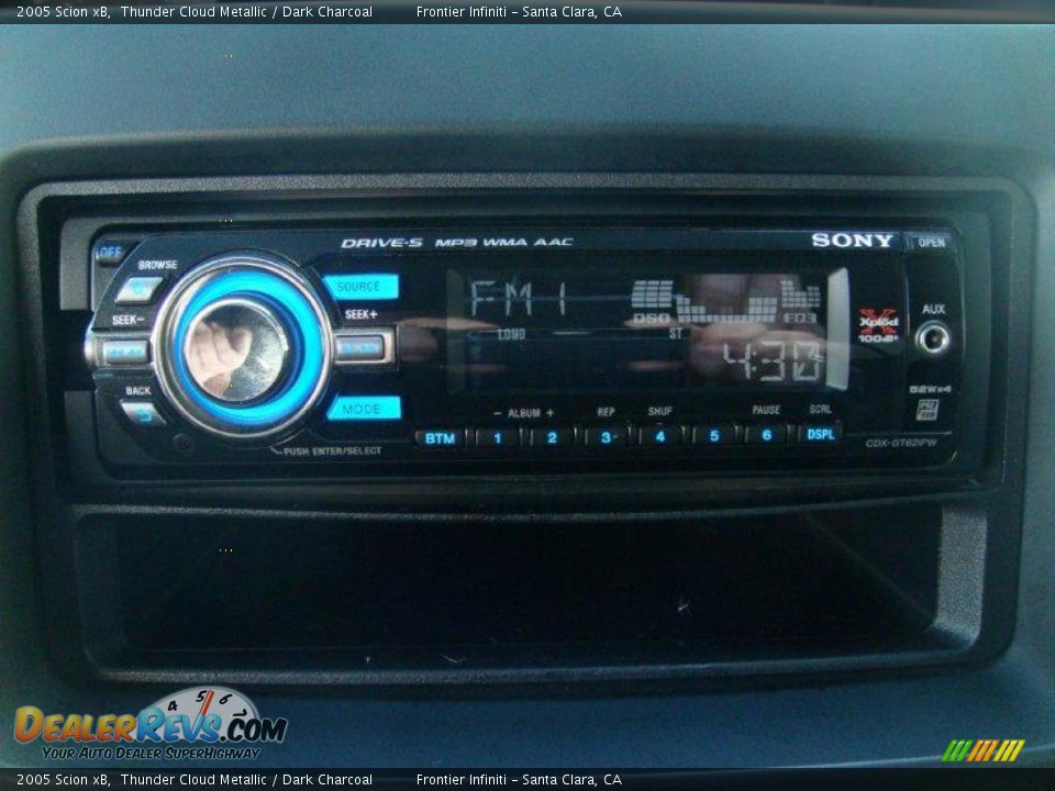 2005 Scion xB Thunder Cloud Metallic / Dark Charcoal Photo #24