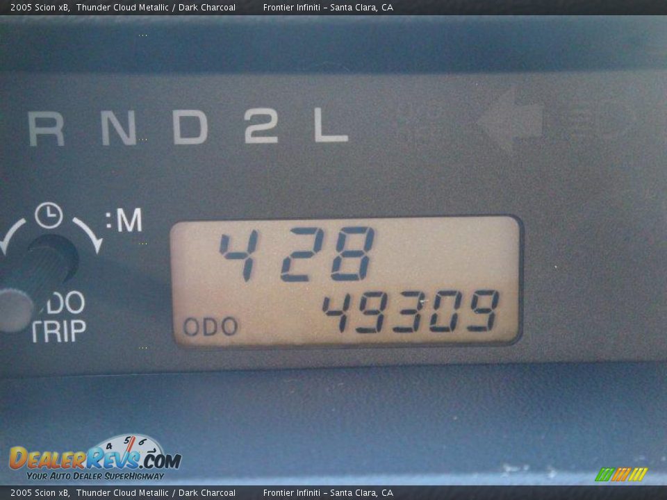 2005 Scion xB Thunder Cloud Metallic / Dark Charcoal Photo #28
