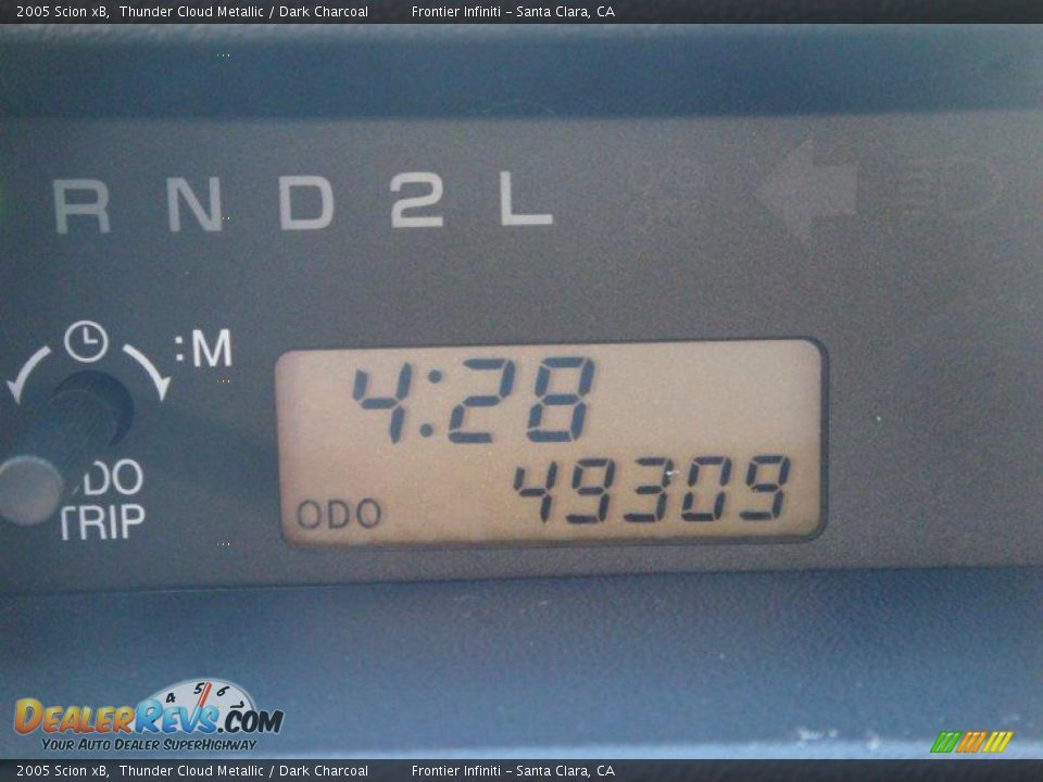 2005 Scion xB Thunder Cloud Metallic / Dark Charcoal Photo #29