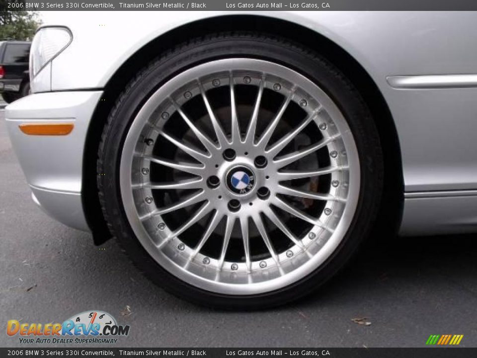2006 BMW 3 Series 330i Convertible Titanium Silver Metallic / Black Photo #4