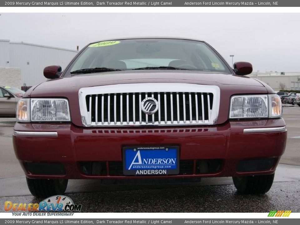 2009 Mercury Grand Marquis LS Ultimate Edition Dark Toreador Red Metallic / Light Camel Photo #2