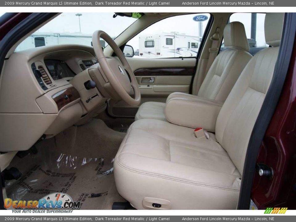 2009 Mercury Grand Marquis LS Ultimate Edition Dark Toreador Red Metallic / Light Camel Photo #13