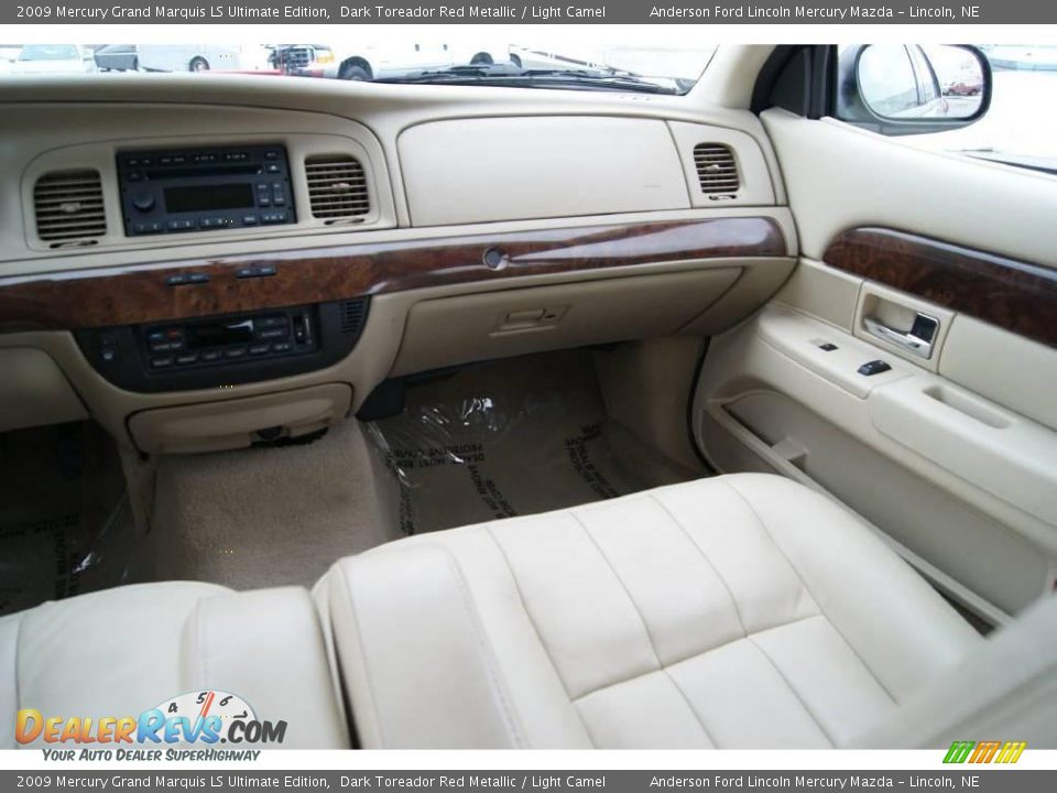 2009 Mercury Grand Marquis LS Ultimate Edition Dark Toreador Red Metallic / Light Camel Photo #21