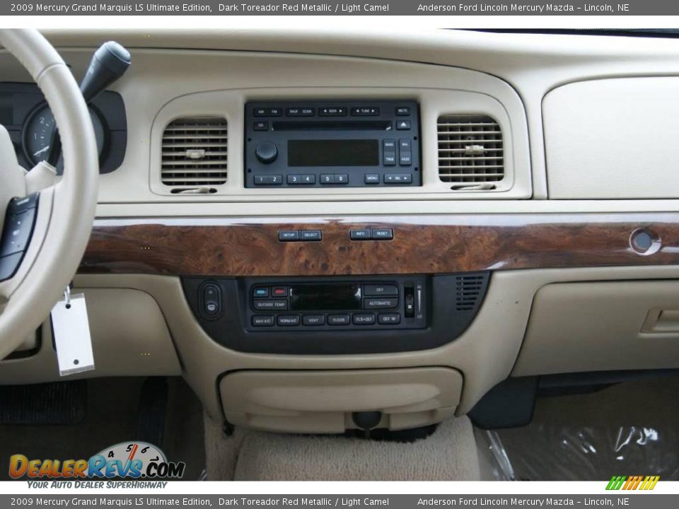 2009 Mercury Grand Marquis LS Ultimate Edition Dark Toreador Red Metallic / Light Camel Photo #22