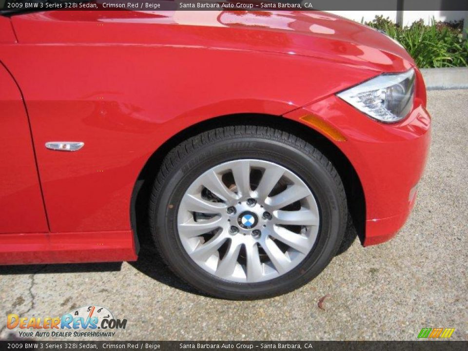 2009 BMW 3 Series 328i Sedan Crimson Red / Beige Photo #2