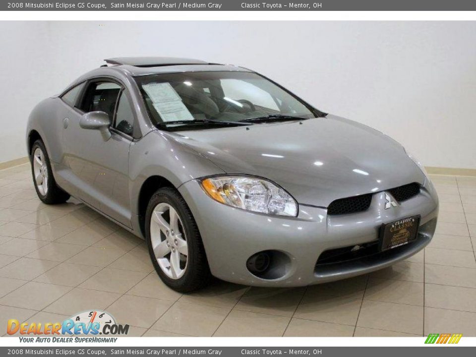 2008 Mitsubishi Eclipse GS Coupe Satin Meisai Gray Pearl / Medium Gray Photo #1