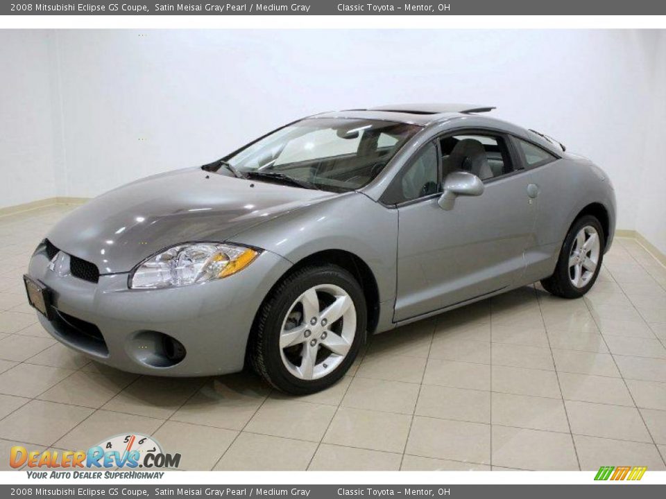 2008 Mitsubishi Eclipse GS Coupe Satin Meisai Gray Pearl / Medium Gray Photo #3