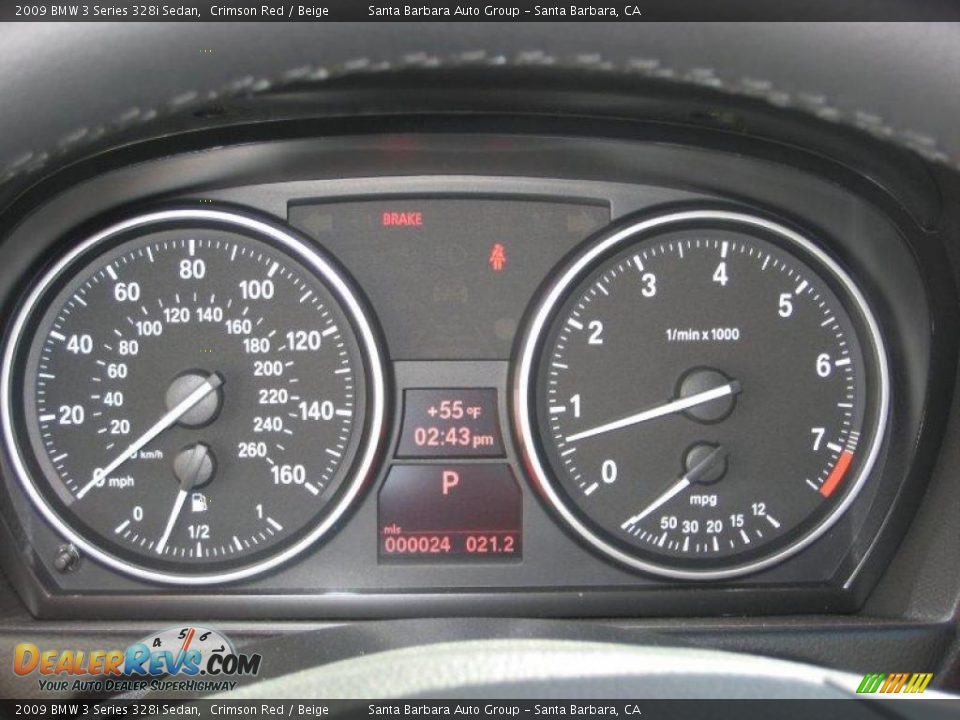 2009 BMW 3 Series 328i Sedan Crimson Red / Beige Photo #7