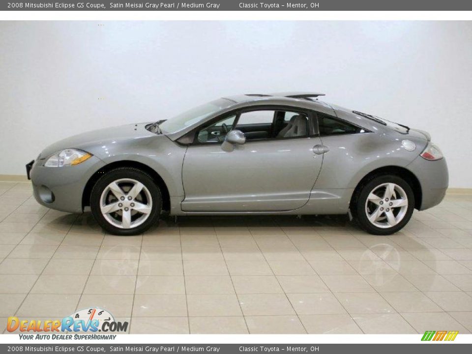 2008 Mitsubishi Eclipse GS Coupe Satin Meisai Gray Pearl / Medium Gray Photo #4