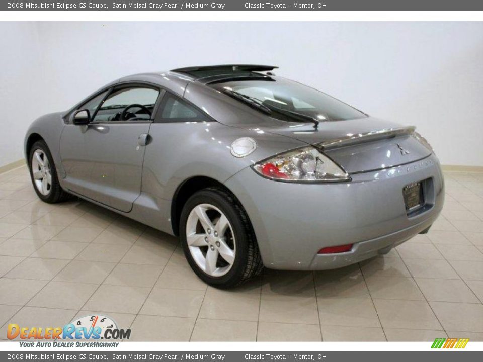 2008 Mitsubishi Eclipse GS Coupe Satin Meisai Gray Pearl / Medium Gray Photo #5