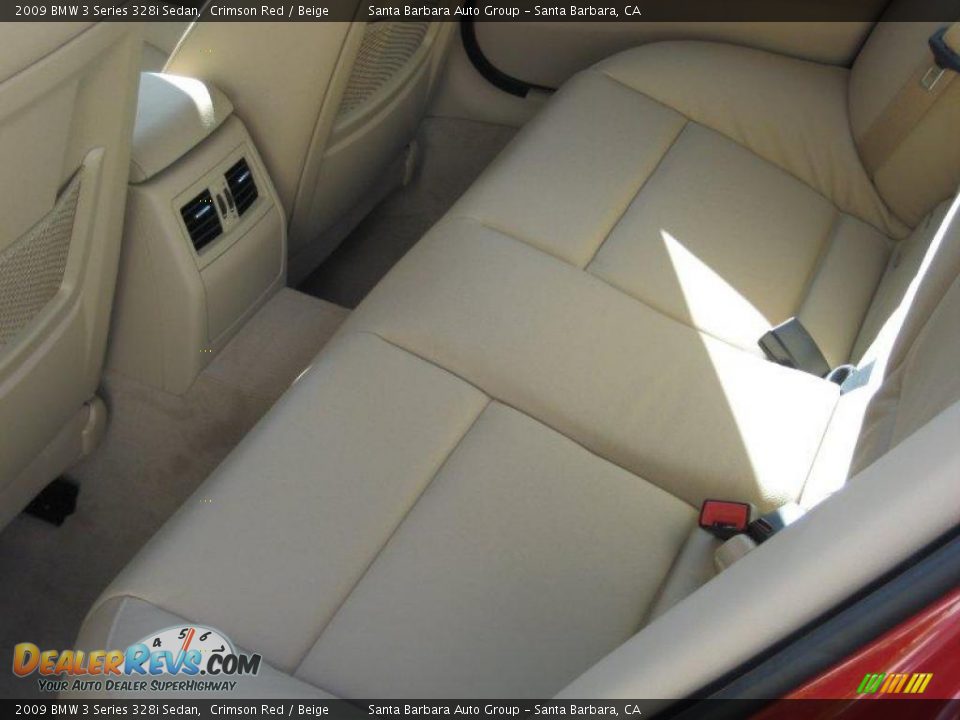 2009 BMW 3 Series 328i Sedan Crimson Red / Beige Photo #9