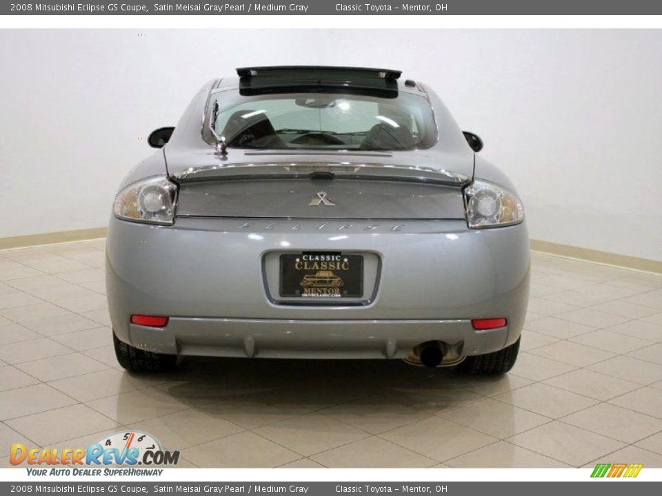 2008 Mitsubishi Eclipse GS Coupe Satin Meisai Gray Pearl / Medium Gray Photo #6