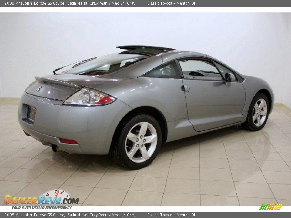 2008 Mitsubishi Eclipse GS Coupe Satin Meisai Gray Pearl / Medium Gray Photo #7