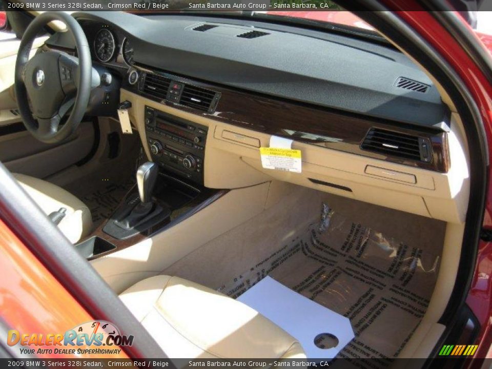 2009 BMW 3 Series 328i Sedan Crimson Red / Beige Photo #12