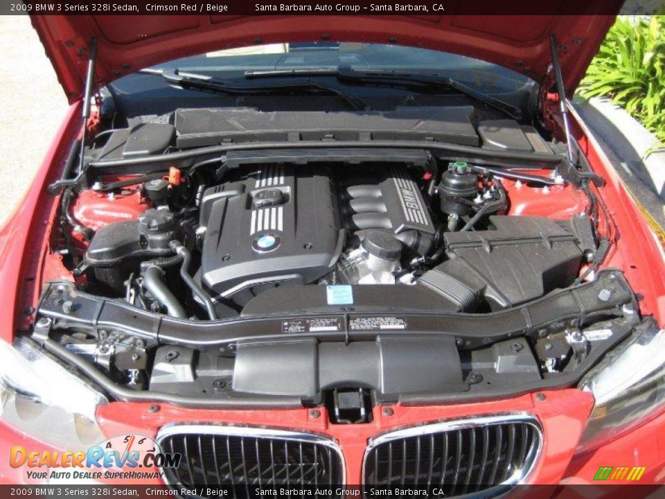 2009 BMW 3 Series 328i Sedan Crimson Red / Beige Photo #13