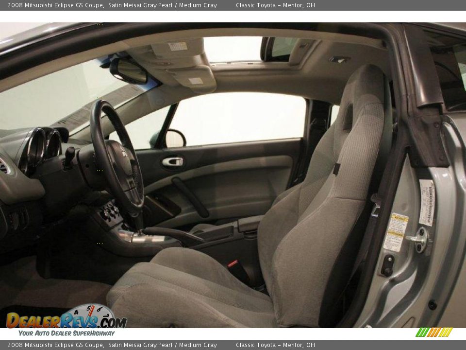 2008 Mitsubishi Eclipse GS Coupe Satin Meisai Gray Pearl / Medium Gray Photo #10