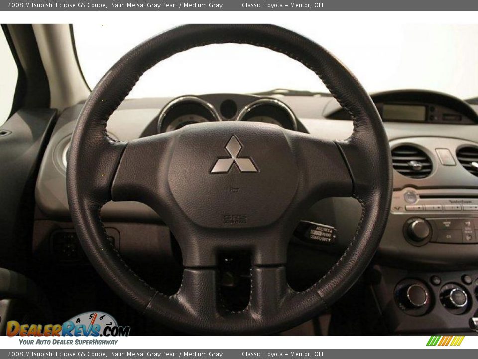 2008 Mitsubishi Eclipse GS Coupe Satin Meisai Gray Pearl / Medium Gray Photo #12
