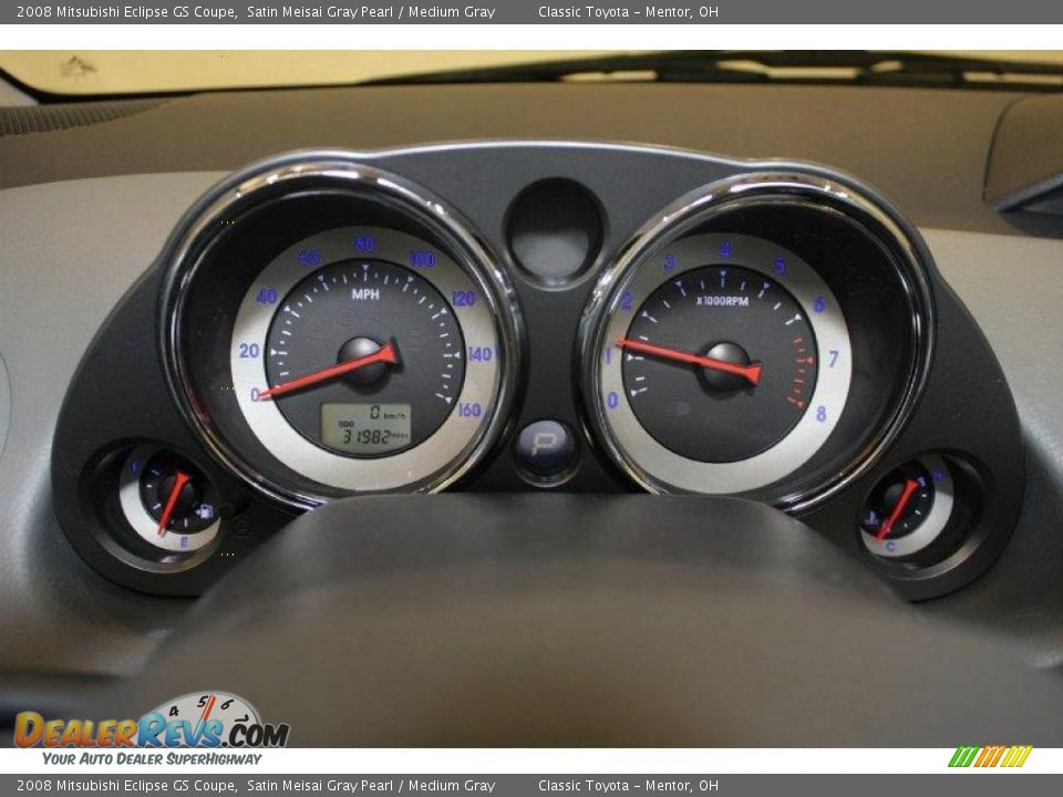 2008 Mitsubishi Eclipse GS Coupe Satin Meisai Gray Pearl / Medium Gray Photo #13