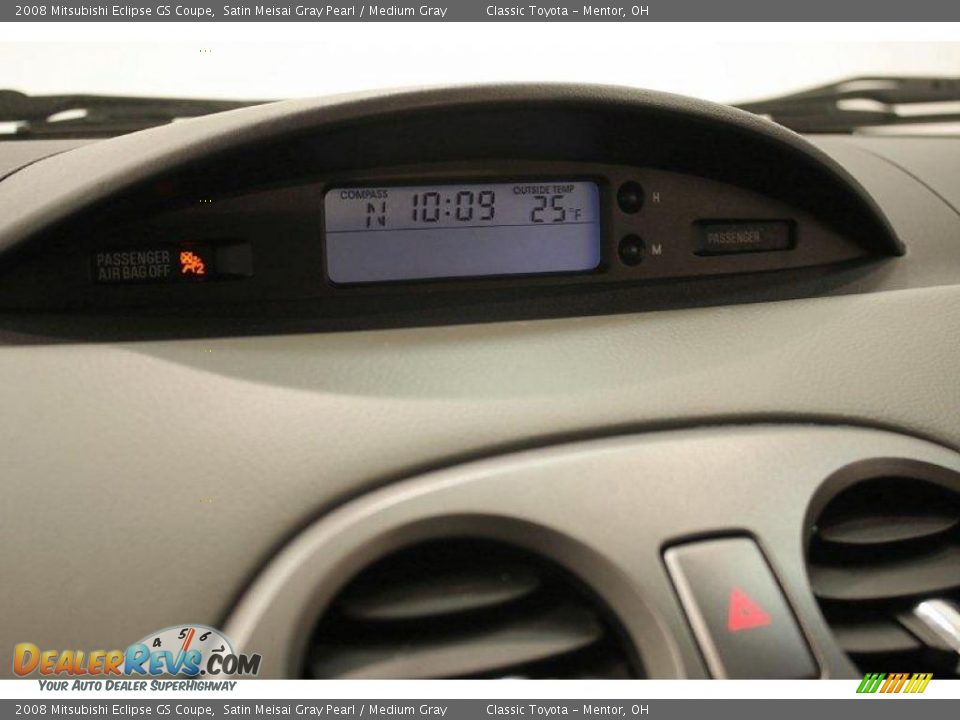 2008 Mitsubishi Eclipse GS Coupe Satin Meisai Gray Pearl / Medium Gray Photo #14