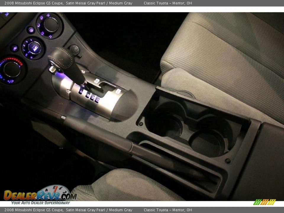 2008 Mitsubishi Eclipse GS Coupe Satin Meisai Gray Pearl / Medium Gray Photo #16