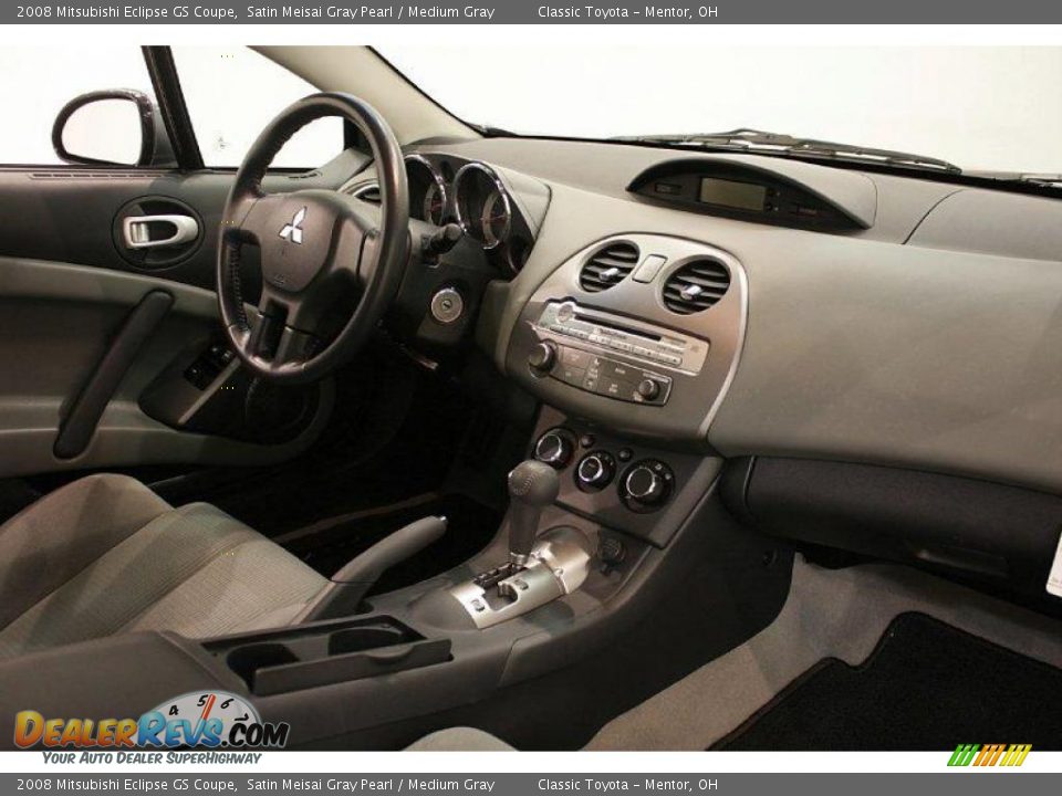 2008 Mitsubishi Eclipse GS Coupe Satin Meisai Gray Pearl / Medium Gray Photo #17