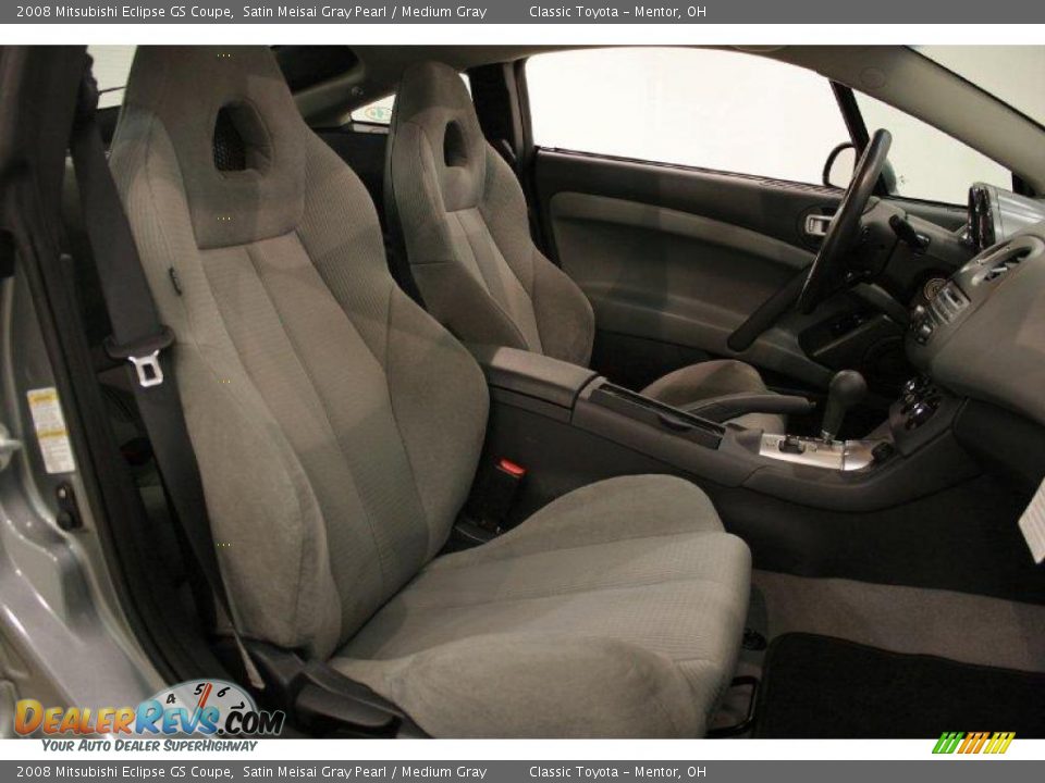 2008 Mitsubishi Eclipse GS Coupe Satin Meisai Gray Pearl / Medium Gray Photo #18