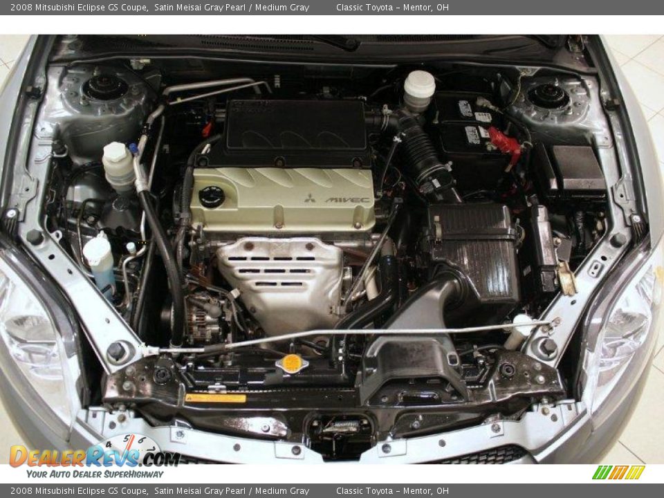 2008 Mitsubishi Eclipse GS Coupe Satin Meisai Gray Pearl / Medium Gray Photo #21