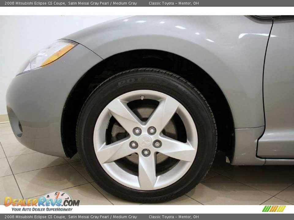 2008 Mitsubishi Eclipse GS Coupe Satin Meisai Gray Pearl / Medium Gray Photo #22