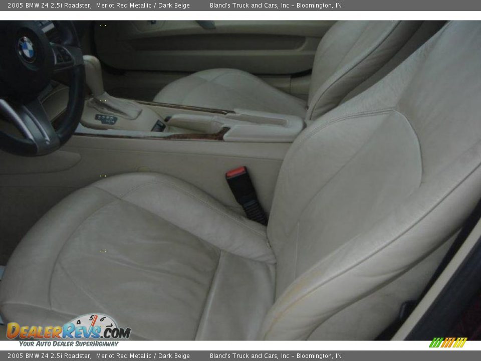 2005 BMW Z4 2.5i Roadster Merlot Red Metallic / Dark Beige Photo #18