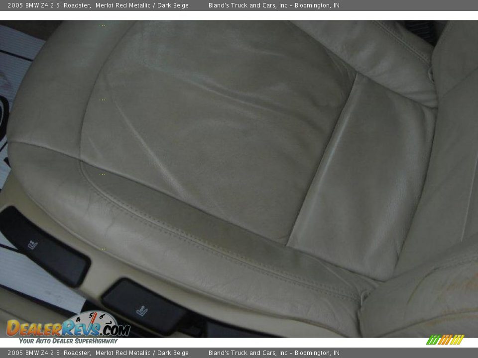 2005 BMW Z4 2.5i Roadster Merlot Red Metallic / Dark Beige Photo #19