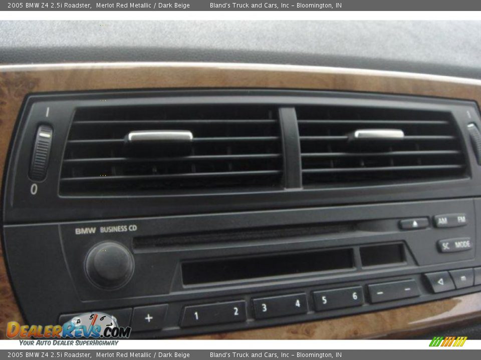 2005 BMW Z4 2.5i Roadster Merlot Red Metallic / Dark Beige Photo #22