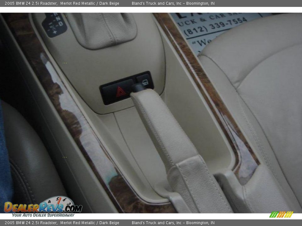 2005 BMW Z4 2.5i Roadster Merlot Red Metallic / Dark Beige Photo #26