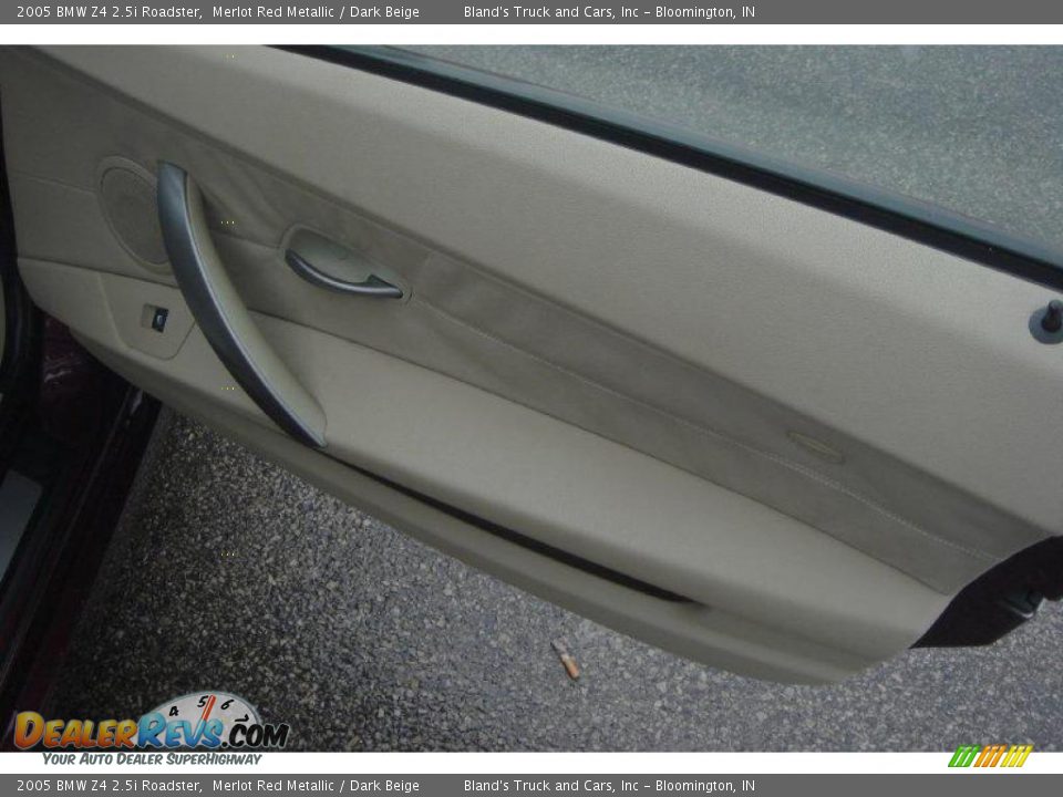 2005 BMW Z4 2.5i Roadster Merlot Red Metallic / Dark Beige Photo #27