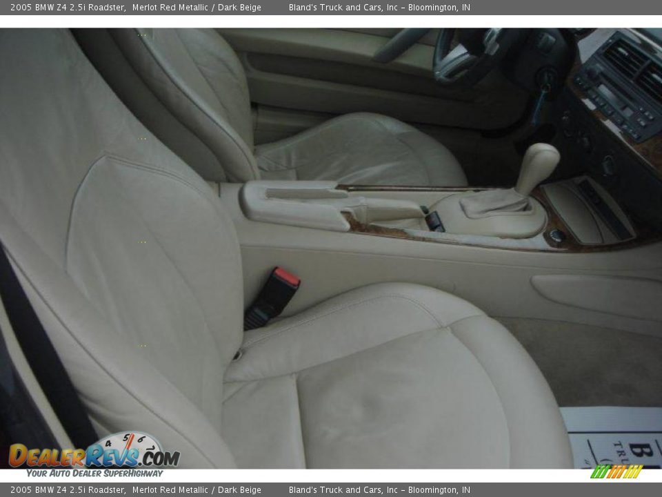2005 BMW Z4 2.5i Roadster Merlot Red Metallic / Dark Beige Photo #28