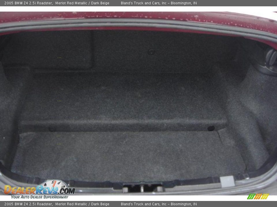 2005 BMW Z4 2.5i Roadster Merlot Red Metallic / Dark Beige Photo #30