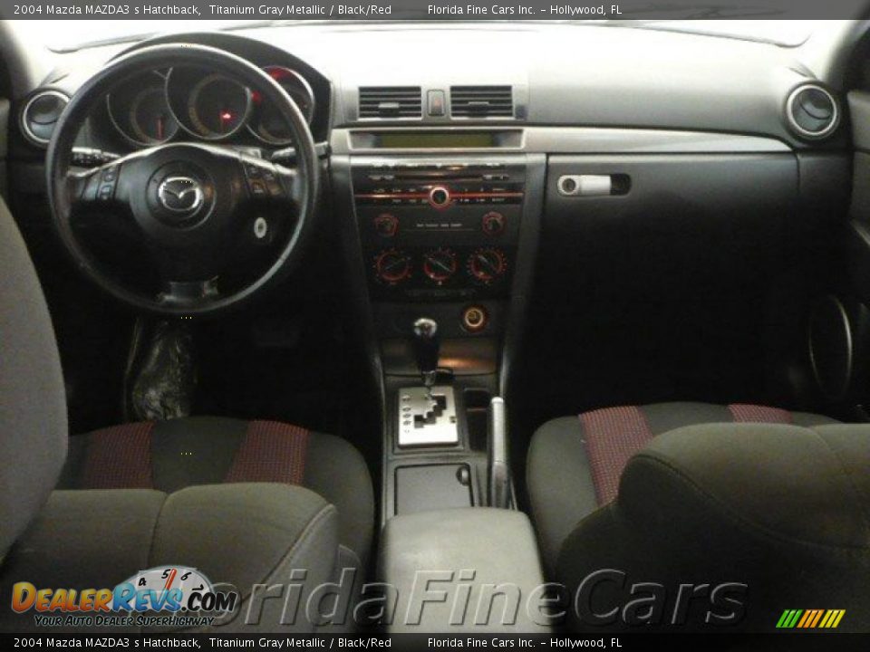 2004 Mazda MAZDA3 s Hatchback Titanium Gray Metallic / Black/Red Photo #15