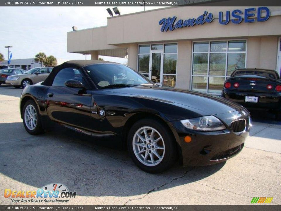 2005 BMW Z4 2.5i Roadster Jet Black / Black Photo #2