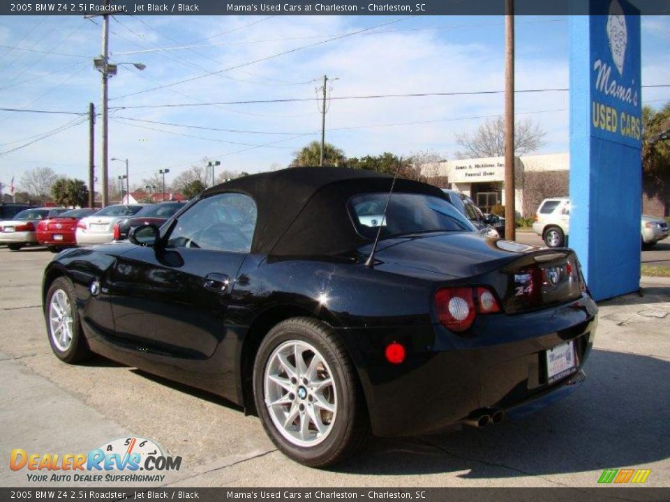 2005 BMW Z4 2.5i Roadster Jet Black / Black Photo #6