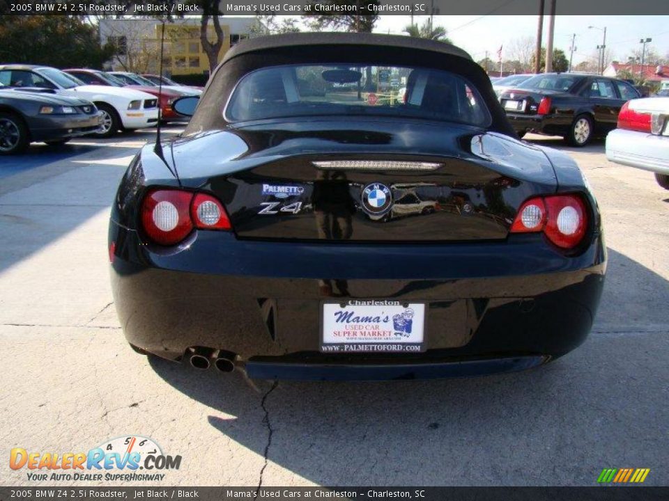 2005 BMW Z4 2.5i Roadster Jet Black / Black Photo #7