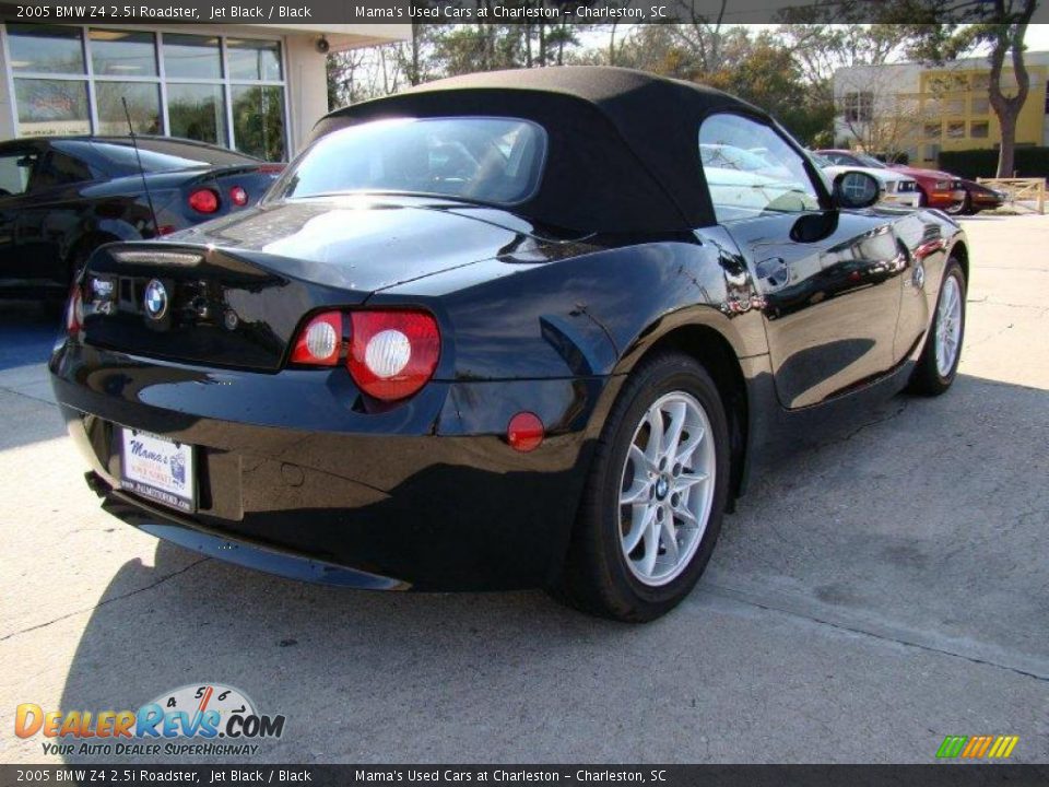 2005 BMW Z4 2.5i Roadster Jet Black / Black Photo #8