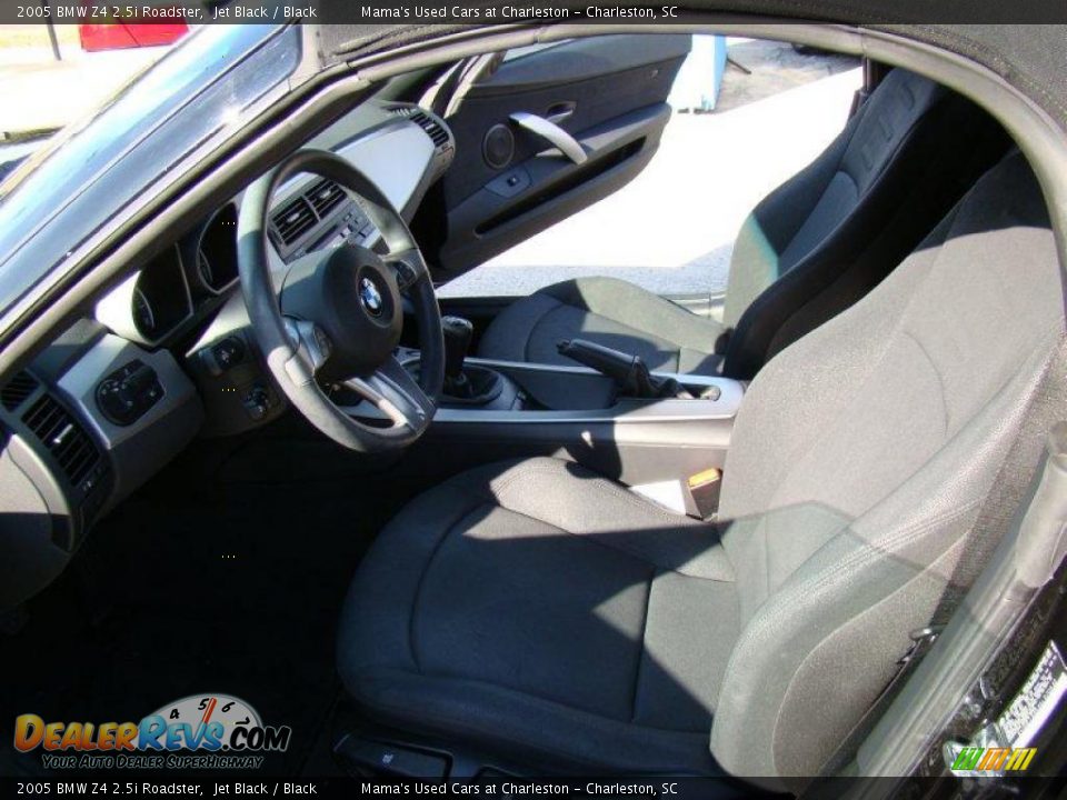 2005 BMW Z4 2.5i Roadster Jet Black / Black Photo #9