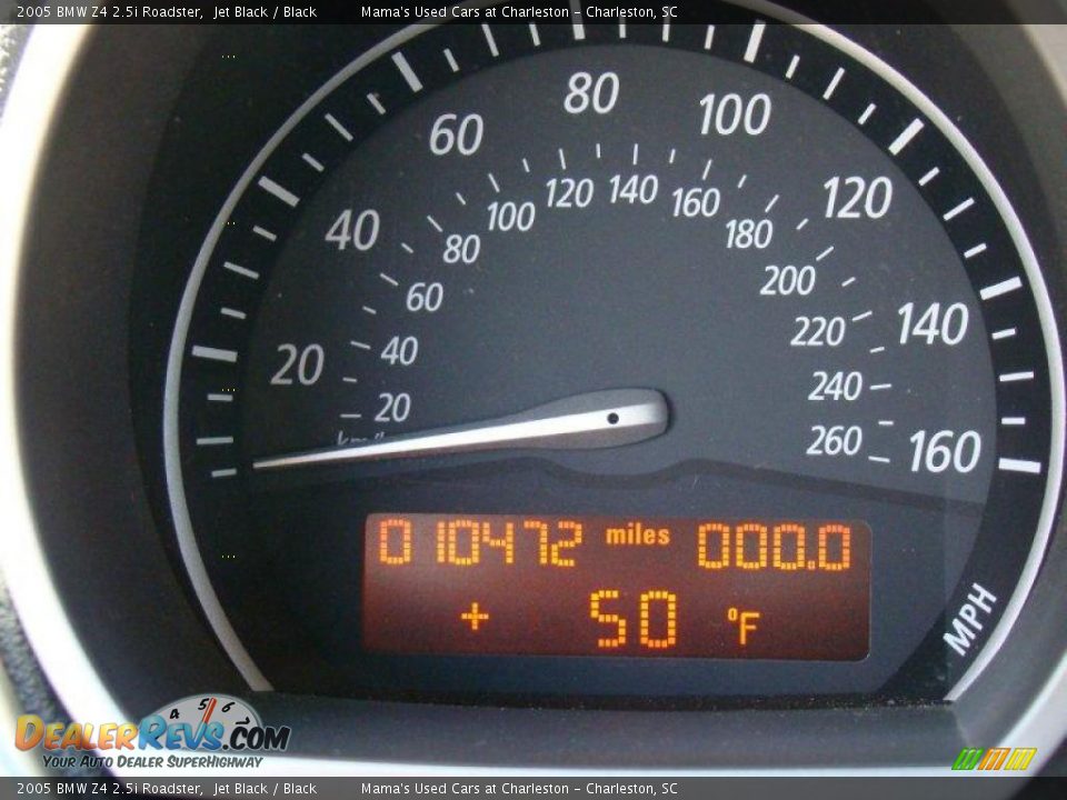 2005 BMW Z4 2.5i Roadster Jet Black / Black Photo #21