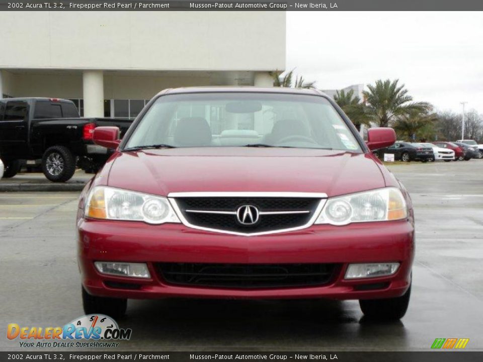 2002 Acura TL 3.2 Firepepper Red Pearl / Parchment Photo #8