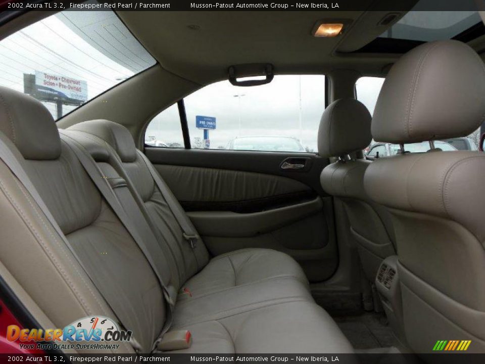 2002 Acura TL 3.2 Firepepper Red Pearl / Parchment Photo #11