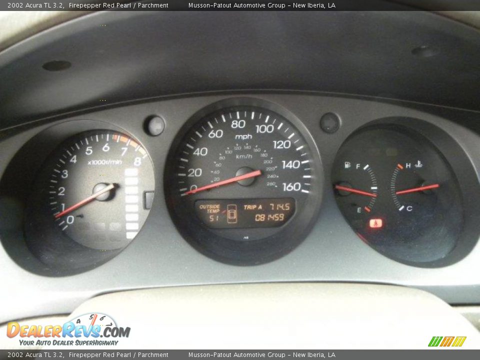 2002 Acura TL 3.2 Firepepper Red Pearl / Parchment Photo #13