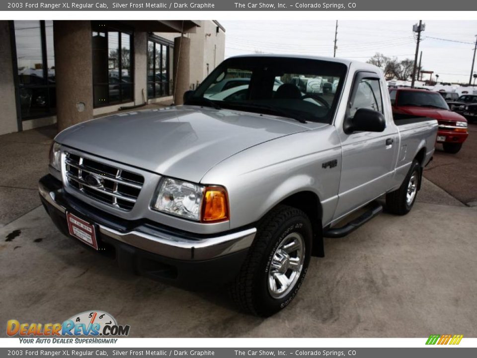 2003 Ford Ranger XL Regular Cab Silver Frost Metallic / Dark Graphite Photo #2
