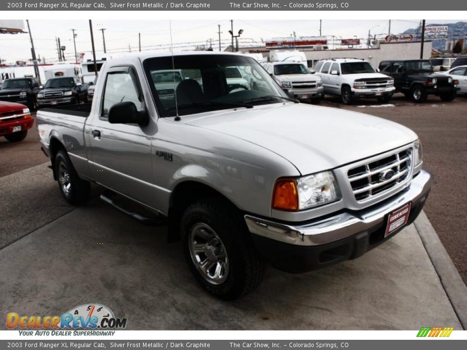 2003 Ford Ranger XL Regular Cab Silver Frost Metallic / Dark Graphite Photo #3