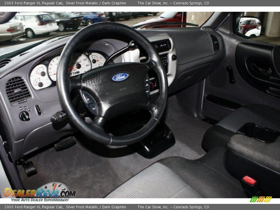 2003 Ford Ranger XL Regular Cab Silver Frost Metallic / Dark Graphite Photo #7